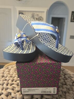 Tory Burch Gemini Link Wedge Flip Flop